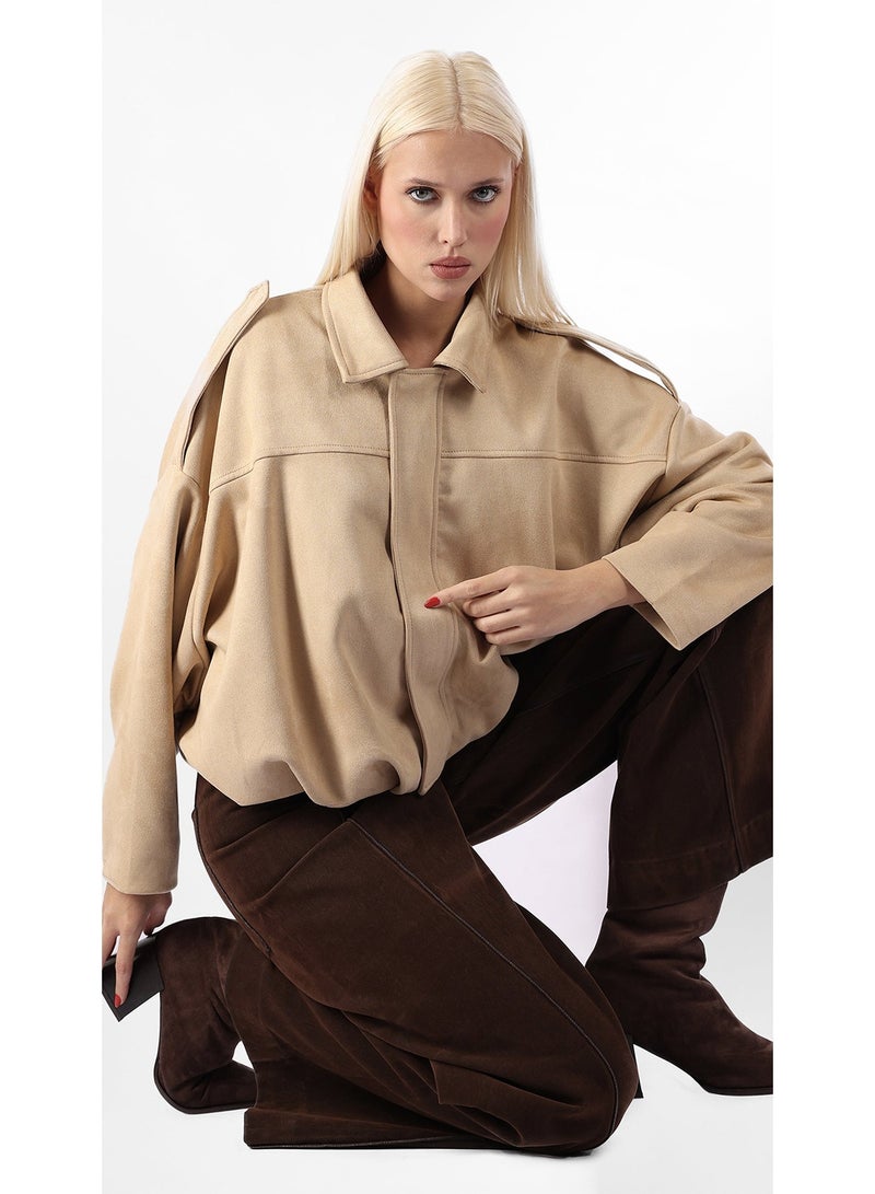 KYVELi Desert Luxe Suede-Touch Jacket - Image 1